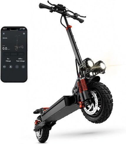 X1 Off Road Electric Scooter for Adults, Foldable E Scooter,1000W Powerful Motor, 48V 15.6AH, 28 MPH Top Speed, 31 Miles Range,11" All Terrain Tire,Dual Shock Absorber,UL 2272 Certified in Kuwait