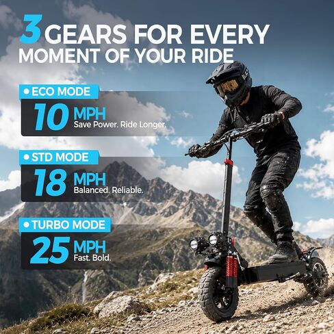 X1 Off Road Electric Scooter for Adults, Foldable E Scooter,1000W Powerful Motor, 48V 15.6AH, 28 MPH Top Speed, 31 Miles Range,11" All Terrain Tire,Dual Shock Absorber,UL 2272 Certified in Kuwait