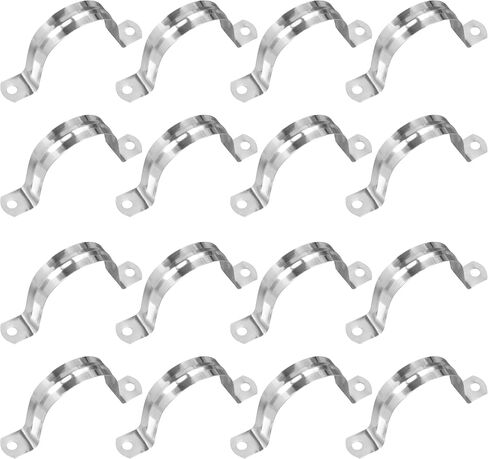300 PCS 1 Inch Stainless Steel Rigid Pipe Strap, M25 Conduit Clamps, U Bracket Mounting Clamps with Two Hole, U Tube Pipe Clamp for Chemical Industry, Commercial in Kuwait