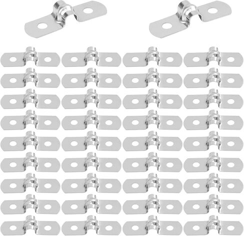 300 PCS 1 Inch Stainless Steel Rigid Pipe Strap, M25 Conduit Clamps, U Bracket Mounting Clamps with Two Hole, U Tube Pipe Clamp for Chemical Industry, Commercial in Kuwait