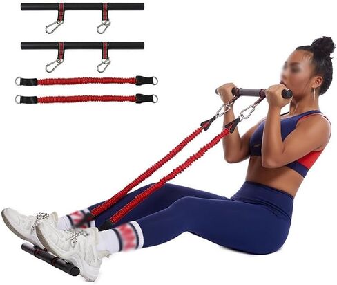 Fitness Puller Arm Strength Horizontal Push Rod Elastic Rope Set Indoor Sports Equipment in Kuwait