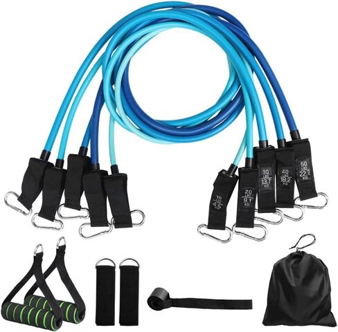 Fitness Resistance Bands Elastic Rubber Exercise Tube Pull Up Multifunction Training Expander Pilates in Kuwait