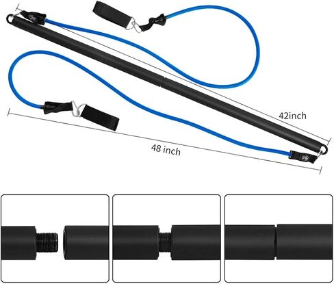 Fitness Resistance Bands Elastic Rubber Exercise Tube Pull Up Multifunction Training Expander Pilates in Kuwait