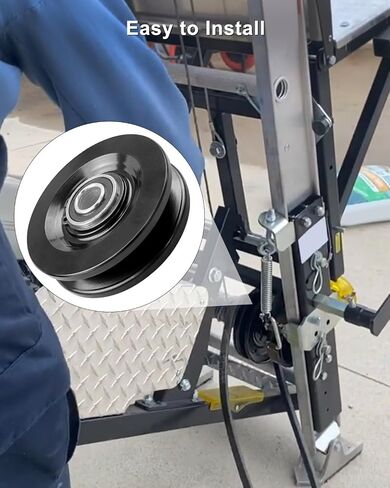 90040 Carriage Wheel Kit Compatible with Tranzsporter TP250 TP400 Ladder Hoist, Roofing Ladder Hoist Part for Roofing Shingle Material in Kuwait