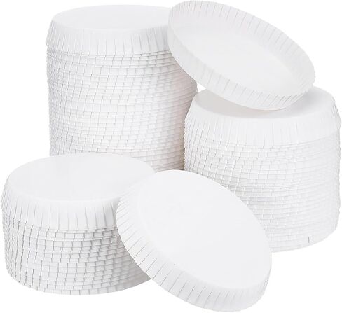 DOITOOL Disposable Cup Lids 100Pcs Paper Covers for Hot and Cold Drinks Eco-Friendly Drink Covers for Hotel Bar Restaurant Cafe Ktv Wedding Party Supplies 3.1 Inch Diameter in Kuwait