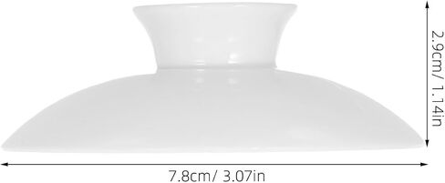 Gatuida 2pcs Small White Ceramic Tea Cup Lid, 3 Inch Reusable Ceramic Mug Lid Replacement for Teacups and Bowls Tea Kettle Covers for Home and Restaurant Use Versatile and Aesthetic Accessories in Kuwait