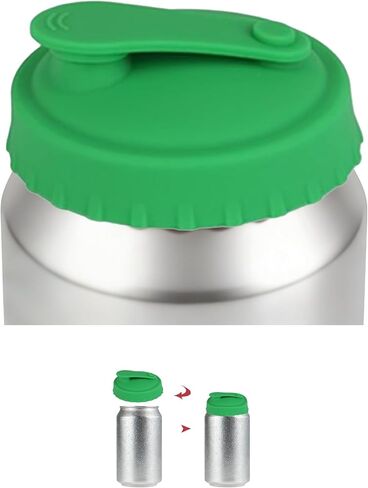 Soda Can Lids 6 Pack, Reusable Silicone Can Covers for Soda, Pop Can Covers with Drinking Spout, Food Grade Beverage Can Caps to Keep Carbonation, Can Toppers Protector for Soda, Beer, Juice, Coke in Kuwait