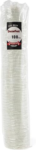 Plastic Condiment Lids 2.5" - Pack of 100 for Dips, Sauces & Food Containers in Kuwait