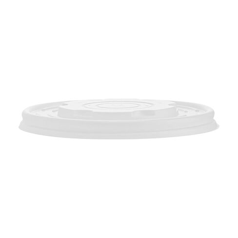Restaurantware LIDS ONLY White Plastic Lids 25 Pack for 12, 16, 24 & 32 oz Food Containers Disposable Sustainable Vented Durable Meal Prep 4.53" Food Covers For Soup Serving Containers in Kuwait