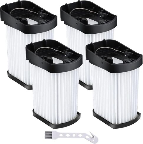 Leadaybetter 4 Pack Fabric Filter Replacement for Shark Wandvac | Compatible with WV401, WV401BL, WV401PK, WV410BL, WV410PR Cordless Handheld Vacuum, Replaces XFFWV400, Washable Reusable in Kuwait