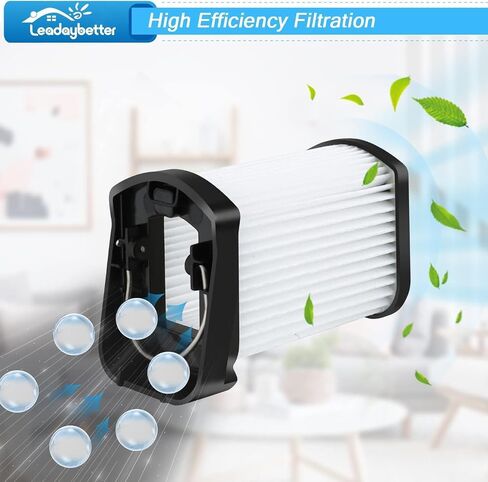 Leadaybetter 4 Pack Fabric Filter Replacement for Shark Wandvac | Compatible with WV401, WV401BL, WV401PK, WV410BL, WV410PR Cordless Handheld Vacuum, Replaces XFFWV400, Washable Reusable in Kuwait