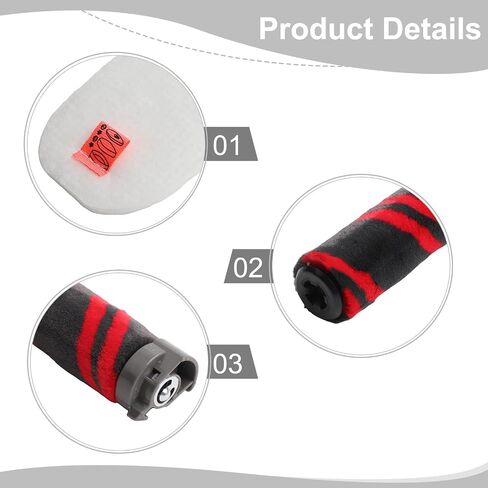 Replacement Filter Kit For Shark IZ862H IZ562H UZ565H IZ540H IZ840 IZ800 Pro Cordless Vacuum Cleaner Parts,4 Pieces Main Brush in Kuwait