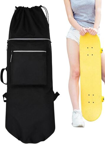 Skateboard Bag,Lightweight Large Capacity - Travel Skateboarding Gear Bag | for Longboarding Roller Skating Daily Commuting School Outdoor in Kuwait