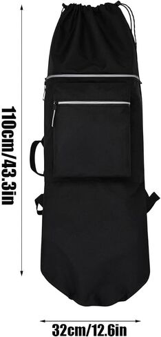 Skateboard Bag,Lightweight Large Capacity - Travel Skateboarding Gear Bag | for Longboarding Roller Skating Daily Commuting School Outdoor in Kuwait