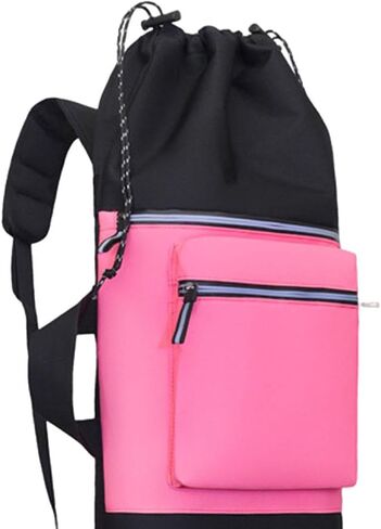 predolo Skateboard Backpack Longboard Carry Case Travel Bag Organizer Handbag Drawstring Closure Waterproof Oxford Cloth suitable for travel outdoor in Kuwait