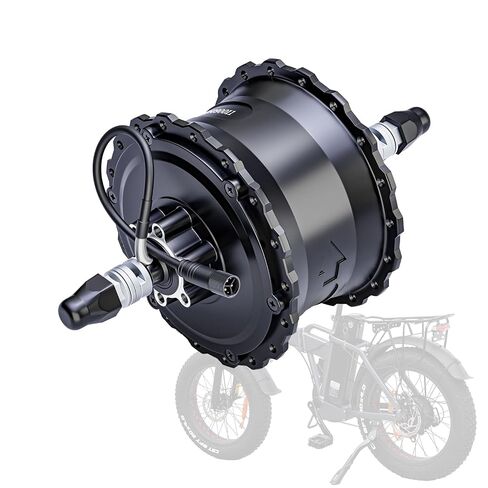 1500W Electric Bicycle Hub Motor, 52V Ebike Hub Motor, 95 N·m, 9 Pin, Rear Wheel, for 4.0" Fat Tires, Standard 170-175mm Dropout, Left-Side Cable Exit in Kuwait