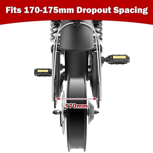 1500W Electric Bicycle Hub Motor, 52V Ebike Hub Motor, 95 N·m, 9 Pin, Rear Wheel, for 4.0" Fat Tires, Standard 170-175mm Dropout, Left-Side Cable Exit in Kuwait