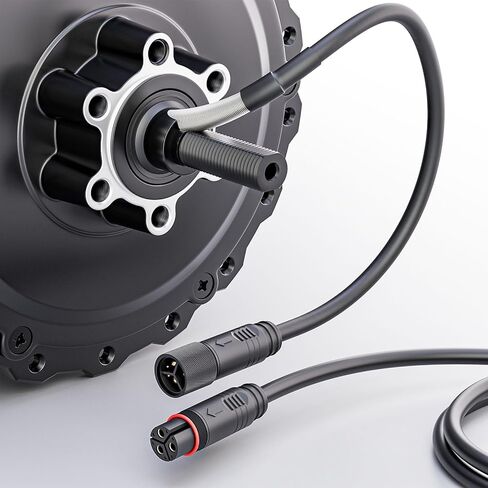 1500W Electric Bicycle Hub Motor, 52V Ebike Hub Motor, 95 N·m, 9 Pin, Rear Wheel, for 4.0" Fat Tires, Standard 170-175mm Dropout, Left-Side Cable Exit in Kuwait
