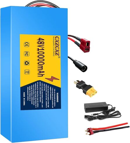 48V/36V Ebike Battery 10AH15AH 20AH 30AH Electric Battery Lithium with BMS, Compatible with E-Bikes, Scooters, ATVs, Motorcycles and More, for 100-1000W Motor (48V 10AH(250W-1000W)) in Kuwait