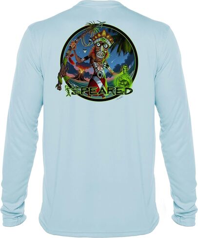 قميص Rashguard لصيد الأسماك بالأشعة فوق البنفسجية: عامل حماية من الأشعة فوق البنفسجية 50+ بأكمام طويلة للرجال للغوص والصيد: طبيب ساحر الفودو in Kuwait