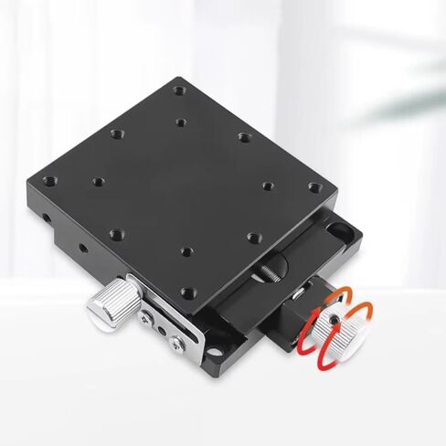 iDili LWFX60-L XY محور المرحلة الخطية اليدوية - محرك برغي الرصاص الدقيق، طاولة منزلقة متوافقة 60 × 60 مم، سفر ± 9 مم in Kuwait