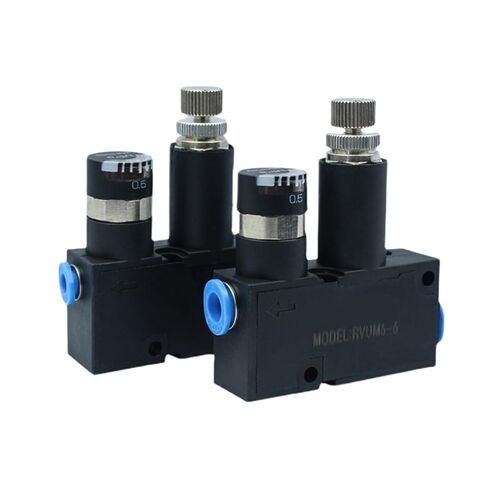 Pneumatic Regulation Pressure Valve Tube Small Reducing Air Regulating RVUM4-4 RVUM6-6 1Pcs(RVUM6-6) in Kuwait