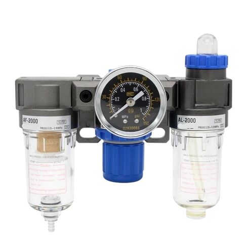 AC2000 Pressure Regulator Gauge Air Compressor Filter Oil Separator 1Pcs(BT 12mm Fittings) in Kuwait