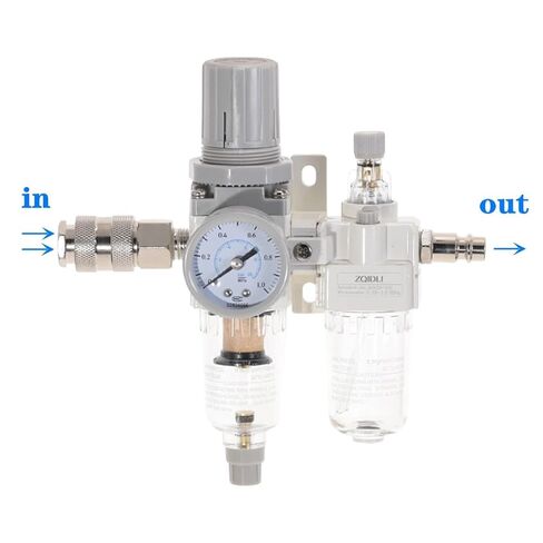 Air Filter Regulator Oil Water Separator Trap Valve Automatic Drain AC2010-02 1Pcs in Kuwait