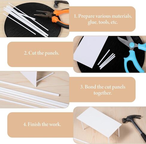 25Pcs Plastic Tubing 5 Sizes ABS White Round Bars Rod Hollow Tube for DIY Sand Table Architectural Model Making(Ø2mm 3mm 4mm 5mm 6mm, 9.8 Inch Long) in Kuwait