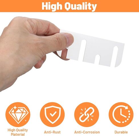 9 PCS 4 Inch Door Hinge Shims, Plastic Hinge Shims for Door Alignment, Reusable Doors Hinges Adjustment Tool for Sagging Doors, No Removal Needed Repair Kit in Kuwait