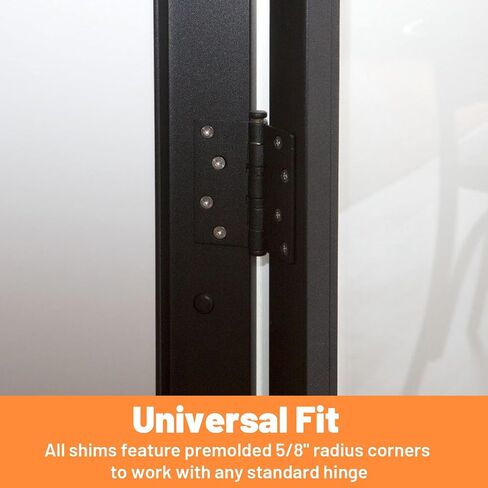 9 PCS 4 Inch Door Hinge Shims, Plastic Hinge Shims for Door Alignment, Reusable Doors Hinges Adjustment Tool for Sagging Doors, No Removal Needed Repair Kit in Kuwait