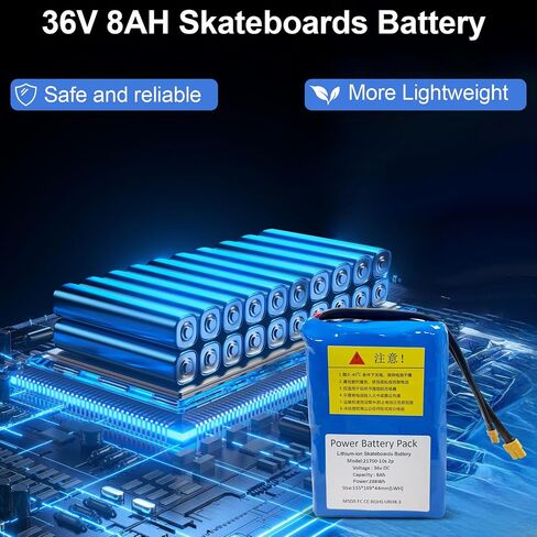 36V 8Ah 10S2P Electric Skateboard Battery 288Wh for Meepo V5ER/ MINI5 ER Electric Skateboard Longboard Long Lasting Battery Pack,155 * 109 * 44mm in Kuwait