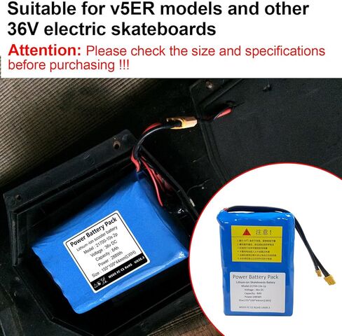 36V 8Ah 10S2P Electric Skateboard Battery 288Wh for Meepo V5ER/ MINI5 ER Electric Skateboard Longboard Long Lasting Battery Pack,155 * 109 * 44mm in Kuwait
