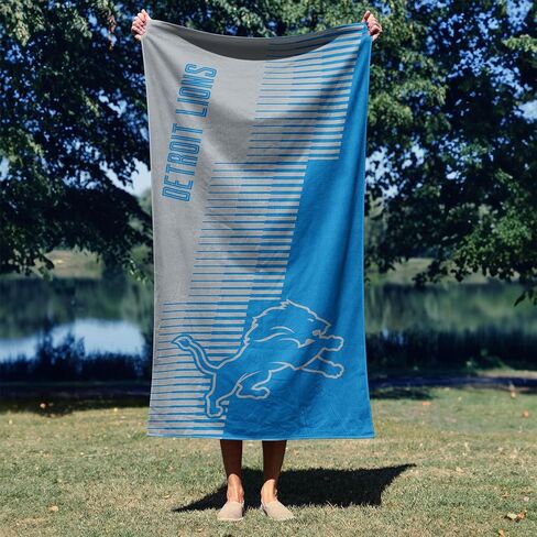 Northwest Detroit Lions NFL Progression Jacquard Beach Towel 36 x 72 Inches in Kuwait