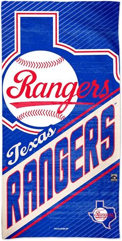 منشفة شاطئ WinCraft MLB Texas Rangers Texas Rangers Cooperstown Spectra مقاس 30 بوصة × 60 بوصة، متعددة الألوان، غير متوفرة in Kuwait