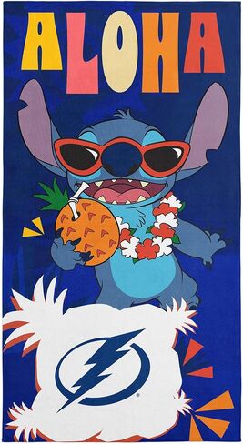Northwest NHL Disney Microfiber Beach Towel, Lightweight Quick Dry Absorbent Bath Pool Swim Travel Gear, 30 x 60 Inches in Kuwait