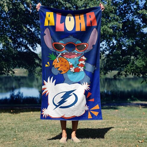 Northwest NHL Disney Microfiber Beach Towel, Lightweight Quick Dry Absorbent Bath Pool Swim Travel Gear, 30 x 60 Inches in Kuwait