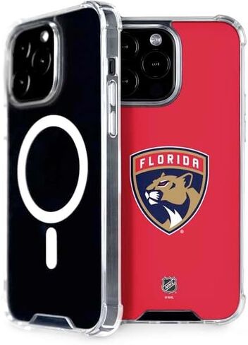 حافظة هاتف Skinit متوافقة مع MagSafe iPhone 15 Pro Max - تصميم شعار NHL Florida Panthers مرخص رسميًا in Kuwait