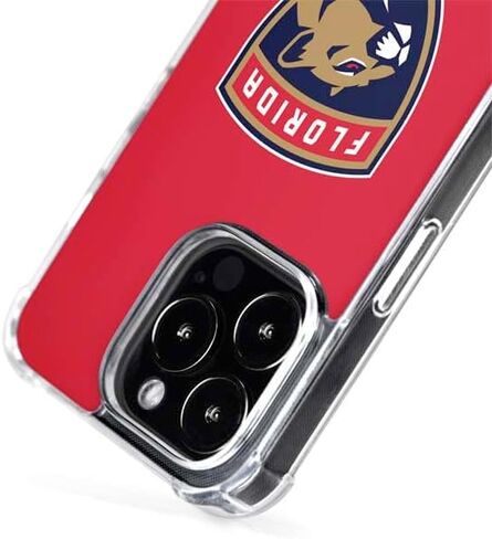 حافظة هاتف Skinit متوافقة مع MagSafe iPhone 15 Pro Max - تصميم شعار NHL Florida Panthers مرخص رسميًا in Kuwait