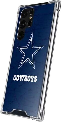 حافظة هاتف Skinit الشفافة متوافقة مع هاتف Galaxy S22 Ultra - تصميم مرخص رسميًا من NFL Dallas Cowboys in Kuwait