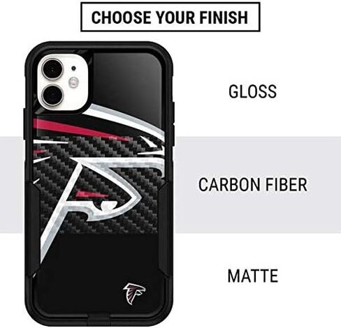 ملصق Skinit متوافق مع OtterBox Commuter iPhone 11 - تصميم شعار كبير مرخص رسميًا من NFL Atlanta Falcons in Kuwait