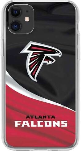 حافظة هاتف Skinit الشفافة متوافقة مع iPhone 11 - تصميم NFL Atlanta Falcons مرخص رسميًا in Kuwait