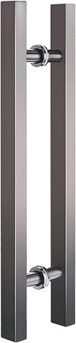 Shower Door Handle, Push Pull Door Handles,Gold Commercial Glass Door Handle Stainless Steel Interior Exterior Handle Bar(Silver,100cm/39in) in Kuwait