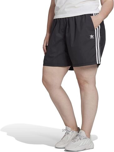 adidas Originals Plus Size 3-Stripes Long Shorts Black 3X in Kuwait