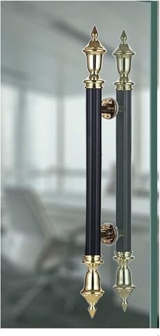Shower Door Handle, Solid Standoffs Heavy Duty Commercial Grade Stainless Steel Push Pull Door Handle Glass Pulls European Style Craft Door Handle(120 * 80cm) in Kuwait