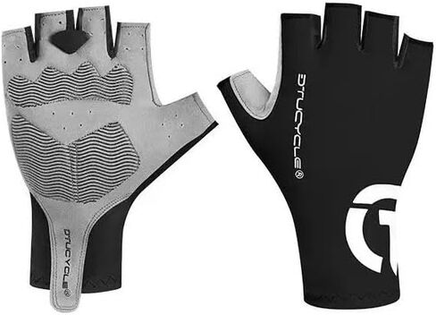 Bike Gloves - Cycling & Biking Gloves for Men & Women with Anti-Slip, Shock-Absorbing Pad, Light Weight, Nice Fit, Half Finger in Kuwait