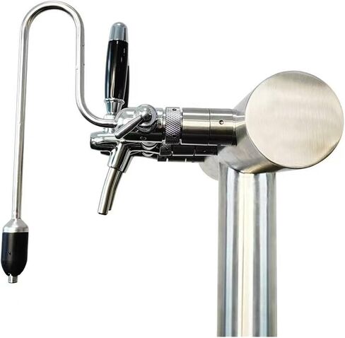 TWELVETAP Adjustable 304 Stainless Steel Beer Befoamer Dispenser - Effortless Press-to-Pour Beer Tap for Homebrew and Craft Beer Enthusiasts(2) in Kuwait