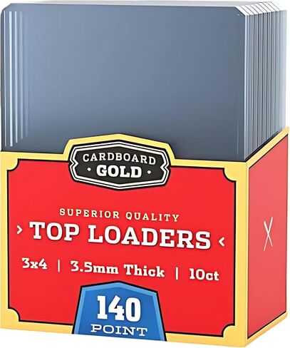 140pt Top Loaders for Cards - 40 Count - Premium 3x4 Inch Trading Card Toploaders - Protect Your Baseball and Sports Cards with These Crystal Clear Hard Plastic Sleeves Protectors in Saudi Arabia