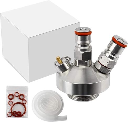 ELECQUEEN Mini Keg Spear - موزع صنبور من الفولاذ المقاوم للصدأ مع خرطوم سيليكون 30 سم لتقديم البيرة بشكل مثالي في الحفلات والتجمعات in Kuwait