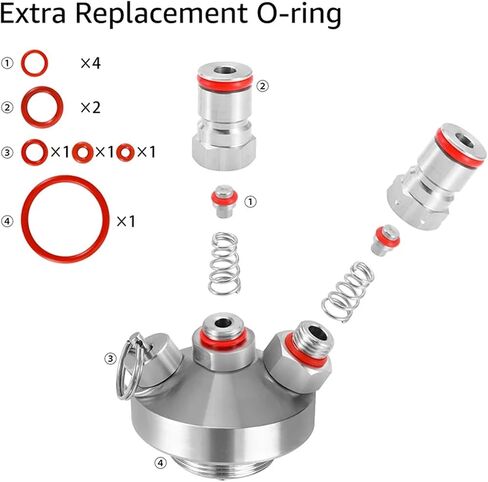 ELECQUEEN Mini Keg Spear - موزع صنبور من الفولاذ المقاوم للصدأ مع خرطوم سيليكون 30 سم لتقديم البيرة بشكل مثالي في الحفلات والتجمعات in Kuwait